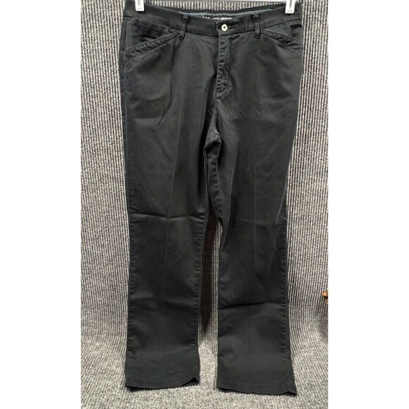 Lee Total Freedom Pant Men 12L‎ (34x32) Black Chino Casual Straight Leg Work - Picture 2 of 15